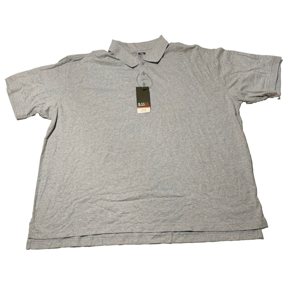 5.11 Tactical Mens Professional Polo Shirt Heather Grey 3XL XXXL 71182 NWT